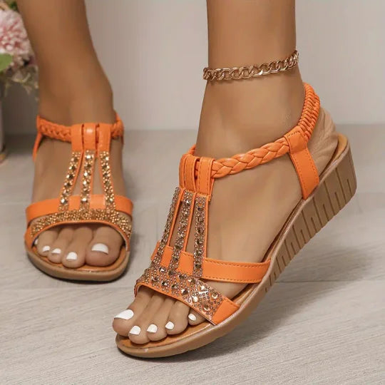 🌈🌿【Ograničena količina🔥】👡【34-43】2025 Nove modne sandale s kristalima za žene