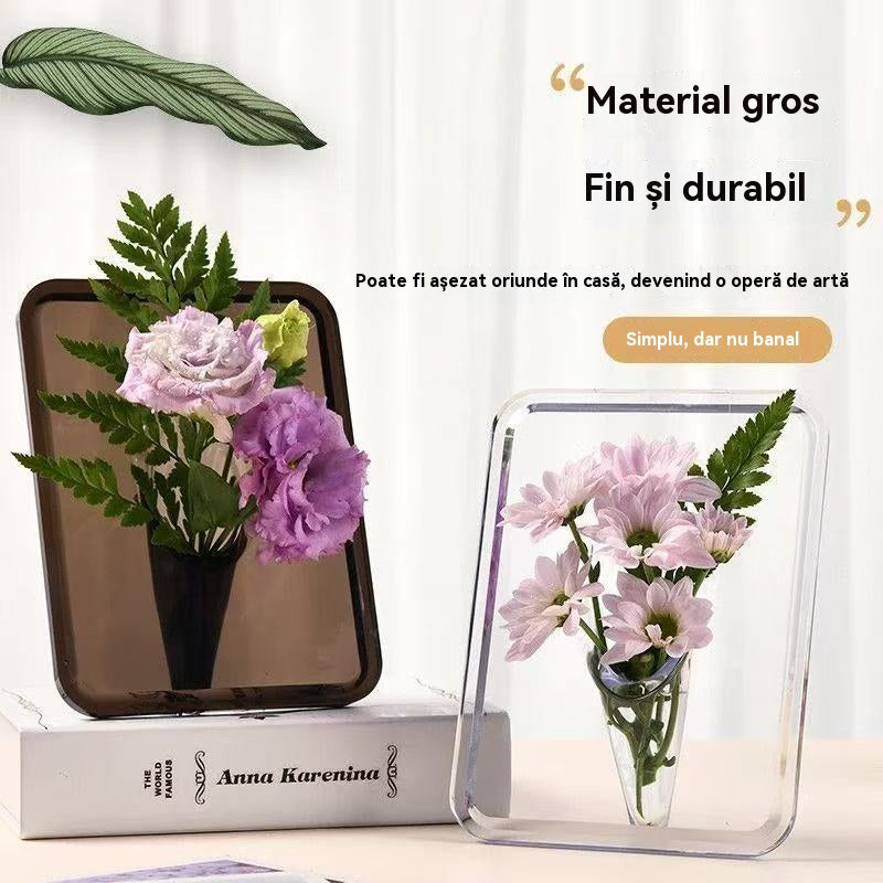 💐【Cumpără 2, primești 2 gratuit】Vază cu ramă foto de birou de înaltă calitate