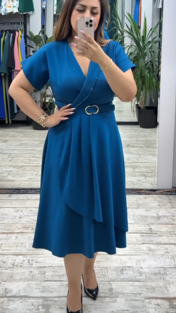 💟【S-5XL】👗 Nowa modna sukienka, klasyczny design, elegancka i prosta