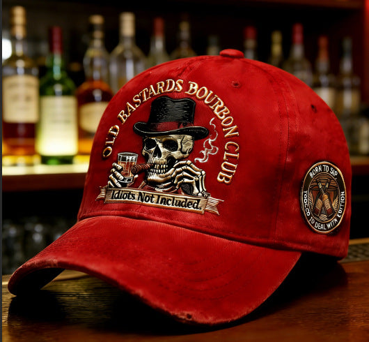 🏁💀Retro baseballová čepice s digitálním 3D potiskem