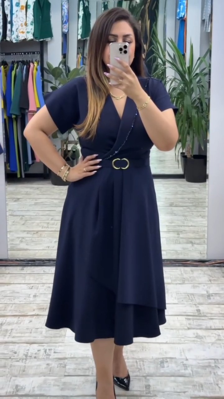 💟【S-5XL】👗 Nowa modna sukienka, klasyczny design, elegancka i prosta