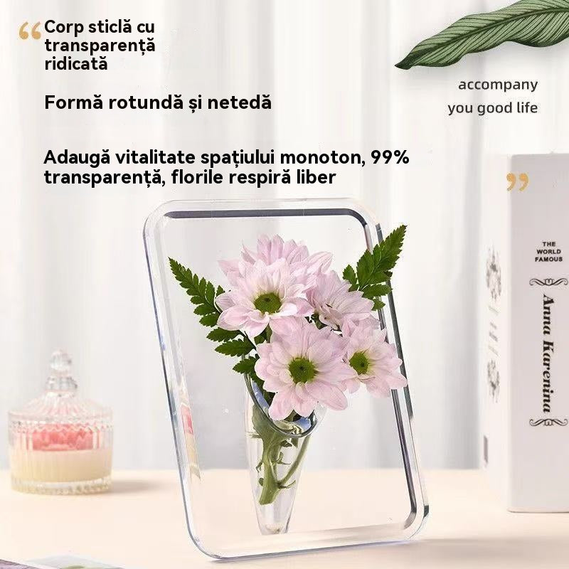 💐【Cumpără 2, primești 2 gratuit】Vază cu ramă foto de birou de înaltă calitate
