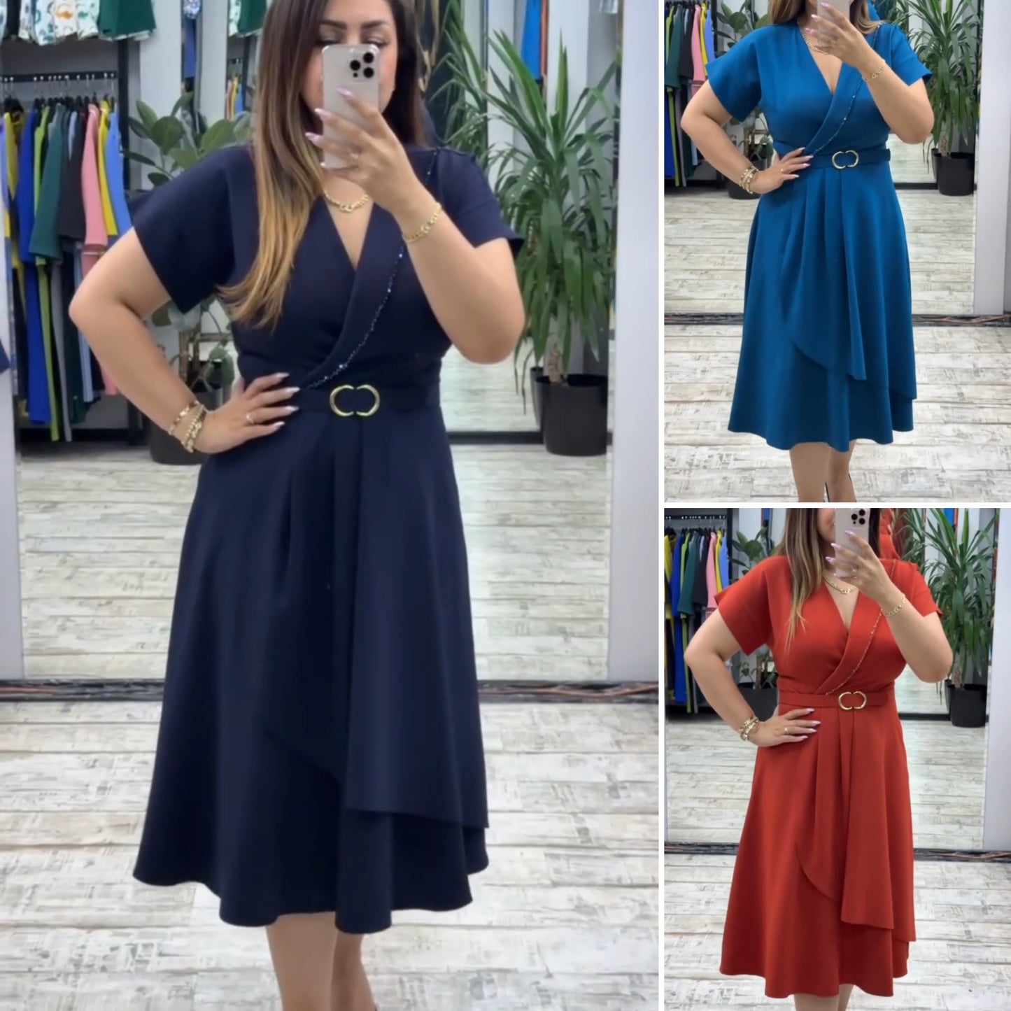 💟【S-5XL】👗 Nowa modna sukienka, klasyczny design, elegancka i prosta