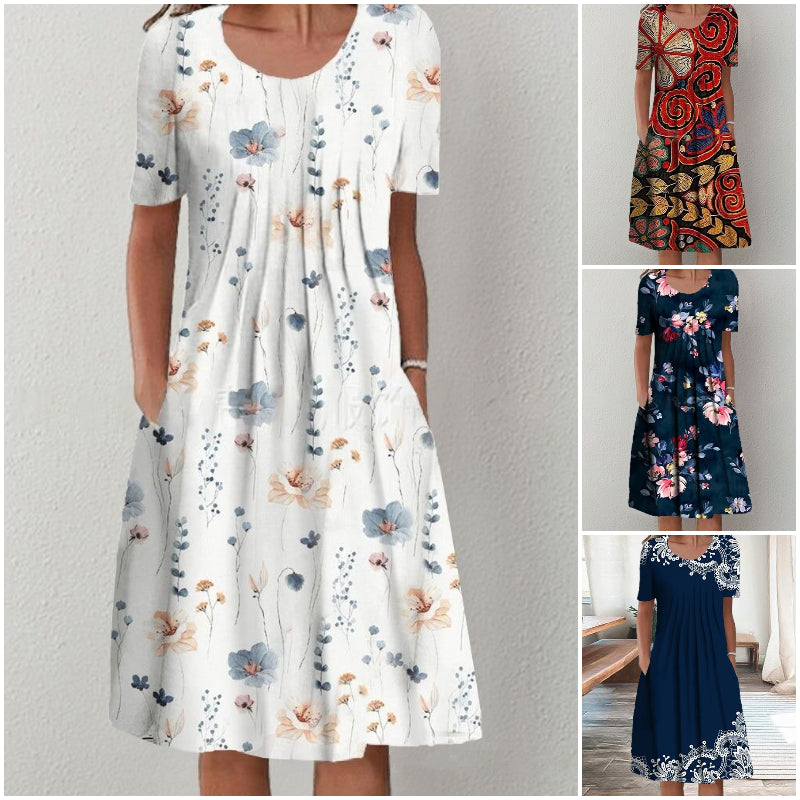 đsukienka midi, eleganckie wyjĆcia, motywy botaniczne
