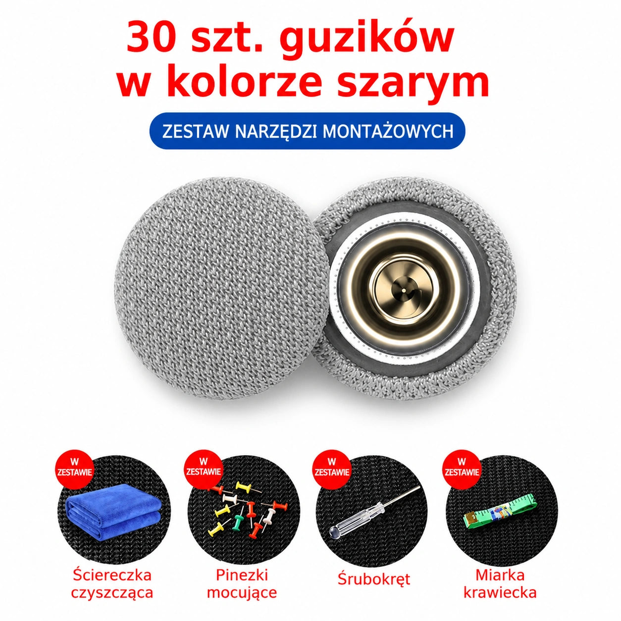 🔥【Płatność przy odbiorze】Podsufitka samochodowa opada? Napraw ją za pomocą klipsów mocujących bez demontażu — zestaw do renowacji wnętrza samochodu (narzędzia montażowe + śrubokręt + ręcznik w zestawie)