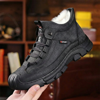Platba pri doručení  Jeseň a zima 2026 pánske zosilnené a zamatovo teplé bavlnené kožené topánky