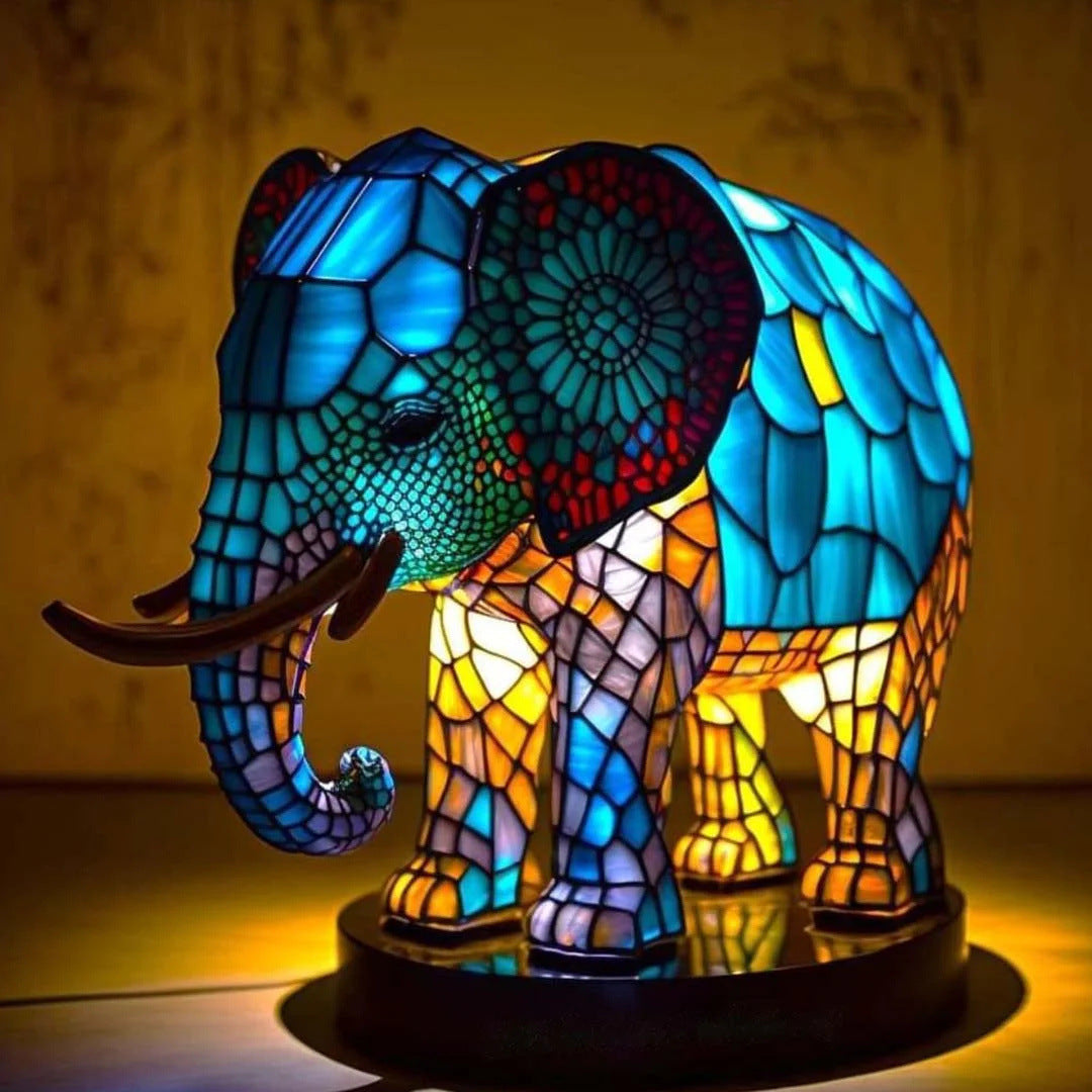 💥Posledná špeciálna ponuka, zľava 50 % - Retro ekologická živicová stolová lampa série Animal