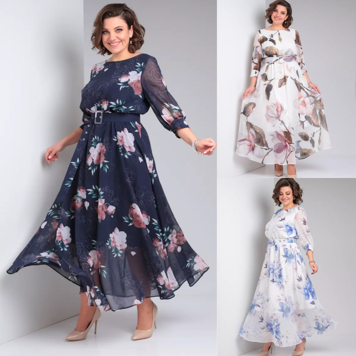 👗 【S-5XL】2025 Nowa sukienka z nadrukiem wiosennym