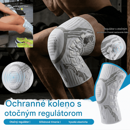 🦵🦵Silikónová kompresná športová kolenná ortéza s pružinovou oporou tlmiacou nárazy na beh a fitness vonku