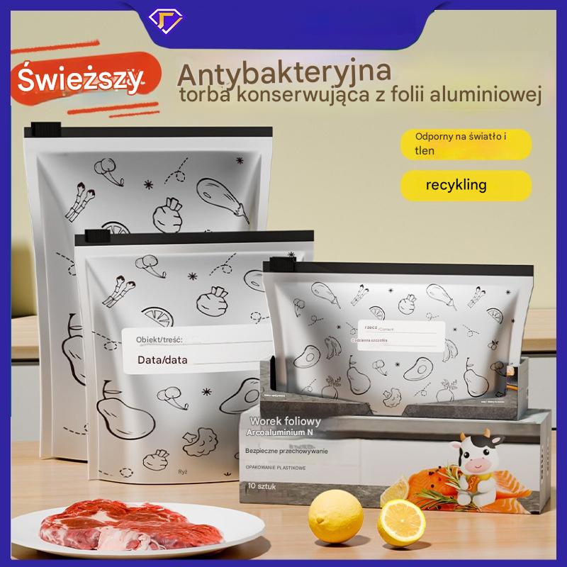 Płatność przy odbiorze🔥 Antybakteryjne woreczki z folii aluminiowej — wygodne w użyciu i zapewniające długotrwałą świeżość.