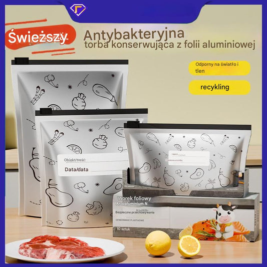 Płatność przy odbiorze🔥 Antybakteryjne woreczki z folii aluminiowej — wygodne w użyciu i zapewniające długotrwałą świeżość.