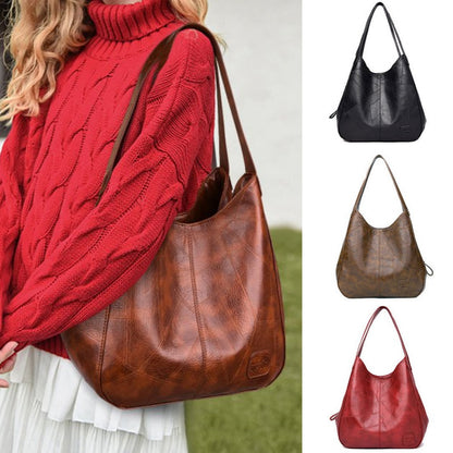 💖👜💖Miękka skórzana torba na ramię, nowy styl, duża pojemność, odpowiednia