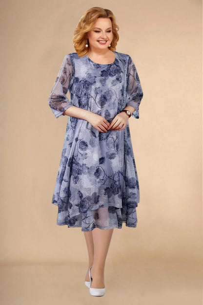 💗🌺【L-5XL】2025 noua rochie florala din sifon de vara