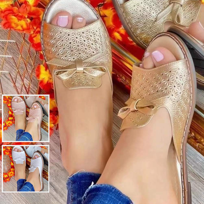 🔥👡【35~43】 Letnie, wygodne, oddychające sandały z kokardką w nowym stylu