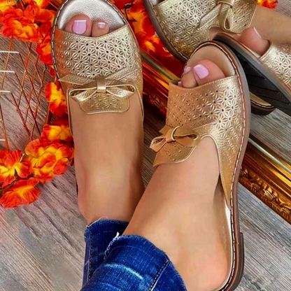 🔥👡【35~43】 Letnie, wygodne, oddychające sandały z kokardką w nowym stylu