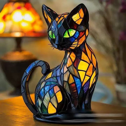🐱🐶Ukrasi od smole, LED noćno svjetlo, umjetnost, figurica životinje, kreativni ukras za ured, dom, prekidač s USB utičnicom
