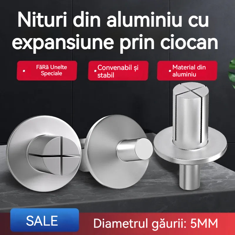 【300 SZT】🔧 Nity aluminiowe z rozprężaniem młotkowym – szybkie i bezpieczne mocowanie bez wysiłku!🔩