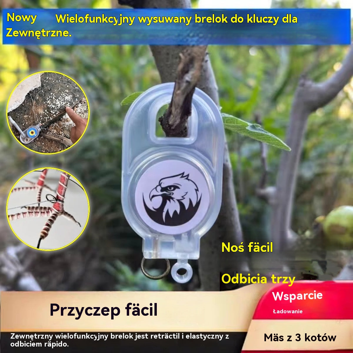 🐓🐦🔥【Płatność przy odbiorze】Pułapka sprężynowa do użytku na zewnątrz, samoblokująca pułapka o wysokiej czułości