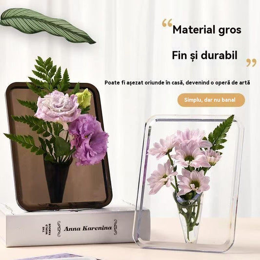 💐【Cumpără 2, primești 2 gratuit】Vază cu ramă foto de birou de înaltă calitate