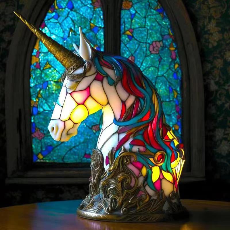💥Posledná špeciálna ponuka, zľava 50 % - Retro ekologická živicová stolová lampa série Animal