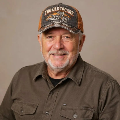 🏁💀Retro baseballová čepice s digitálním 3D potiskem