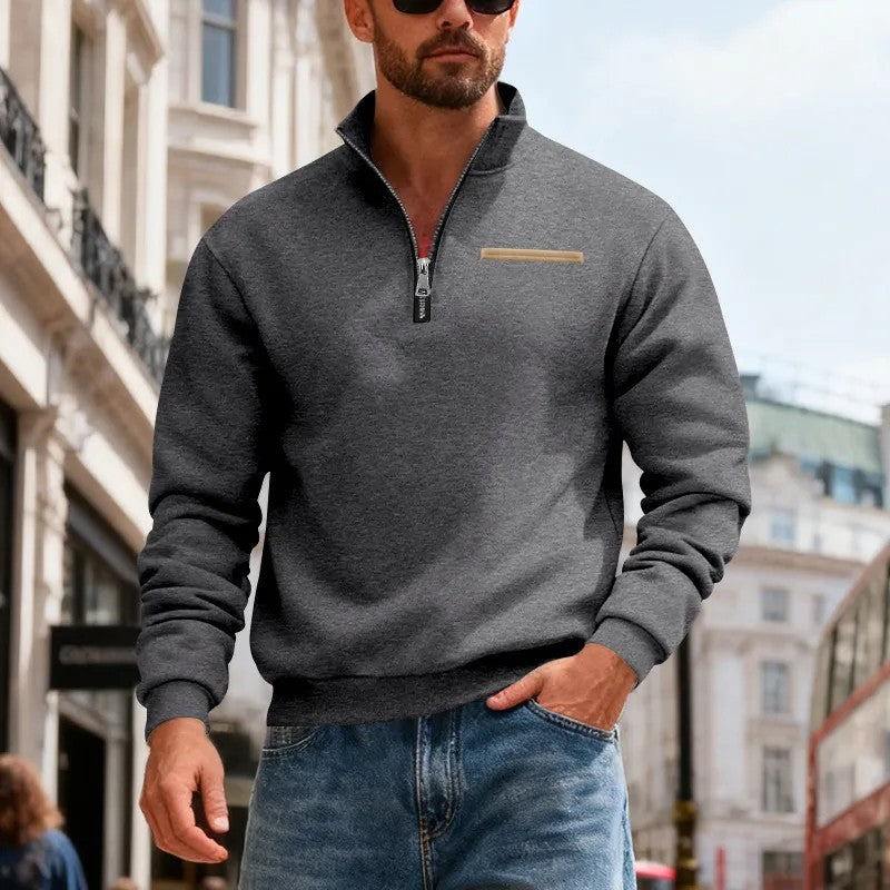 👕【50 % zľava】Pánska mikina 2026, moderná, s dlhým rukávom, ležérna a teplá (S–3XL)