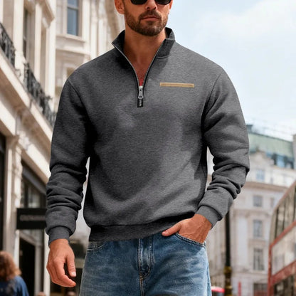 👕【50 % zľava】Pánska mikina 2026, moderná, s dlhým rukávom, ležérna a teplá (S–3XL)