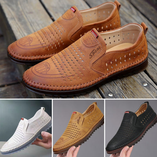 【39-44】Pantofi barbati din piele lucrati manual, casual outdoor