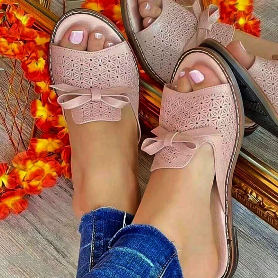 🔥👡【35~43】 Letnie, wygodne, oddychające sandały z kokardką w nowym stylu