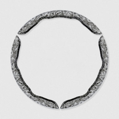 🚗【1 set od 3 komada】👍👍Protuklizna drvena navlaka za volan automobila