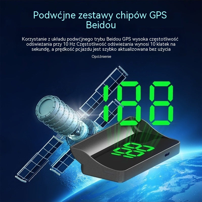 🚗【50% OFF】Wyświetlacz HUD w samochodzie｜Projekcja GPS HD｜Prędkość w czasie rzeczywistym i bezpieczniejsza jazda
