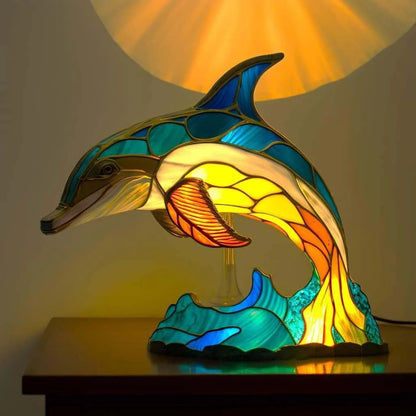 💥Posledná špeciálna ponuka, zľava 50 % - Retro ekologická živicová stolová lampa série Animal
