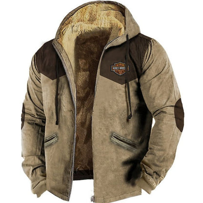 🔥【Zľava 50 % na obmedzený čas】Módna pánska jesenná a zimná voľná bunda z hrubšieho zamatového materiálu