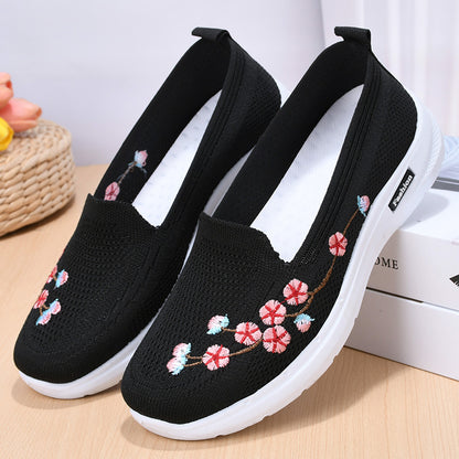 ✨🥰【36-42】2025 nowe modne, wygodne i oddychające haftowane buty damskie