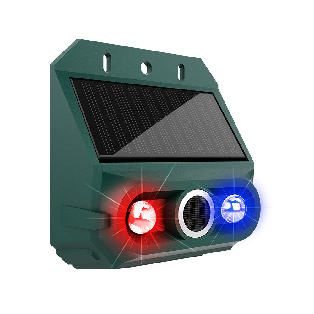 🏆【Kup jeden, a drugi dostaniesz gratis】🔥🔥Odstraszacz ptaków ultradźwiękowy zasilany energią słoneczną do użytku na zewnątrz z migającym światłem podczerwonym, z czerwoną i niebieską diodą LED