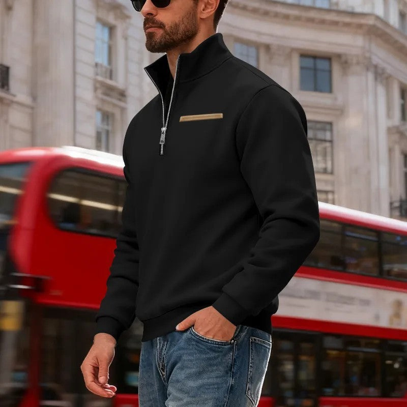 👕【50 % zľava】Pánska mikina 2026, moderná, s dlhým rukávom, ležérna a teplá (S–3XL)
