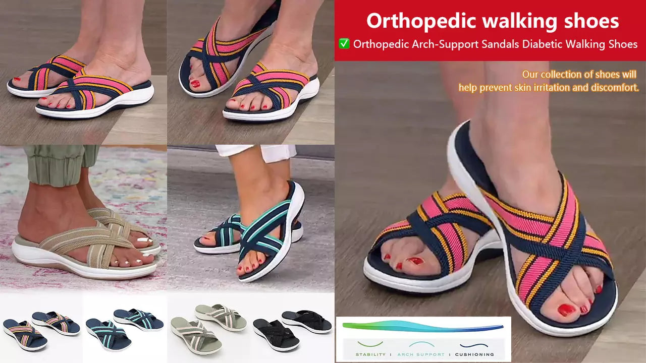 【35-43】🍃👡Damskie letnie duże sandały ortopedyczne na platformie🎁