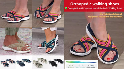 【35-43】🍃👡Damskie letnie duże sandały ortopedyczne na platformie🎁