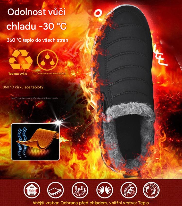 🔥【Speciální sleva 50 %】【35–48】Unisex zimní boty s hřejivou plyšovou podšívkou – teplé, pohodlné a protiskluzové do chladného počasí