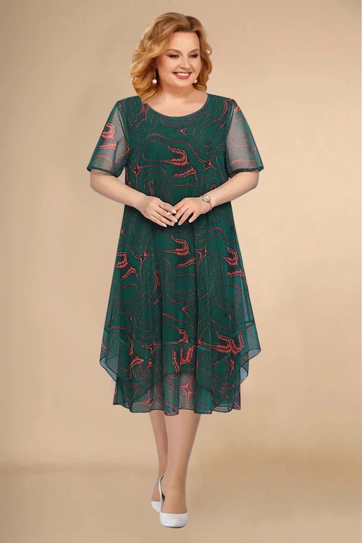 💗🌺【L-5XL】2025 noua rochie florala din sifon de vara