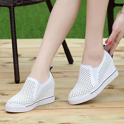 🔥🔥【34-41】Lato 2025 damskie buty na co dzień z miękkiej skóry z grubą podeszwą