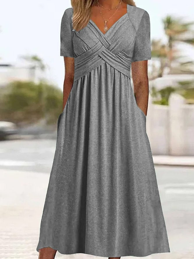 👍👍【Letni Karnawał】✨✨【S-5XL】👗👗Nowa bawełniana sukienka midi na co dzień-