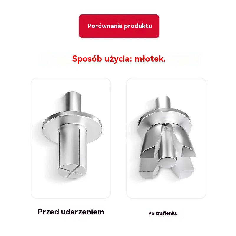 【300 SZT】🔧 Nity aluminiowe z rozprężaniem młotkowym – szybkie i bezpieczne mocowanie bez wysiłku!🔩