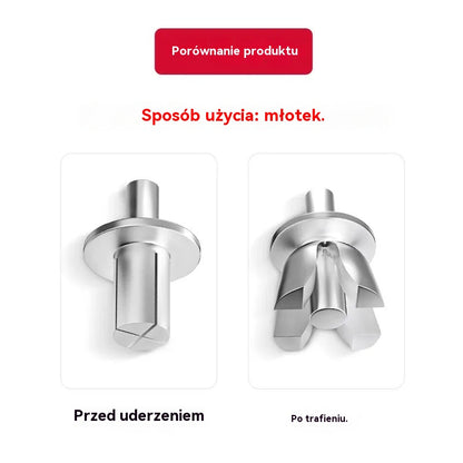 【300 SZT】🔧 Nity aluminiowe z rozprężaniem młotkowym – szybkie i bezpieczne mocowanie bez wysiłku!🔩