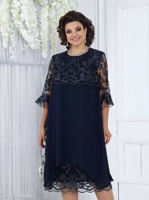 👍 👍【49% zniżki】🌹 【S-5XL】 Letnia elegancka haftowana swobodna wygodna sukienka