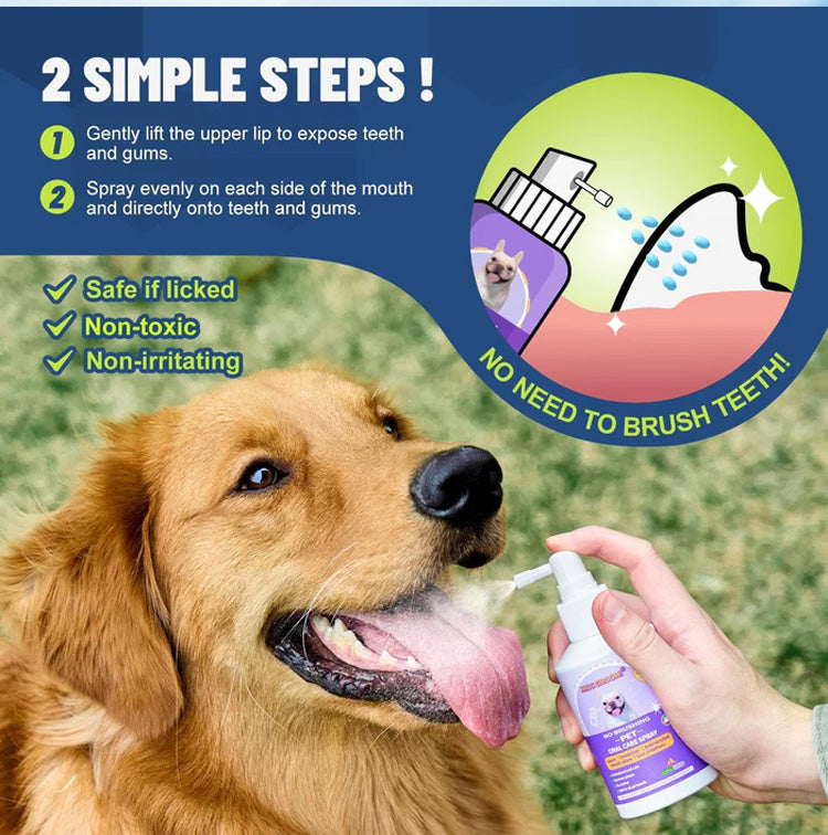 【Отстъпка 27 €】🐶🐱 Sprej na čistenie zubov pre psov a mačky Deodorizujúci