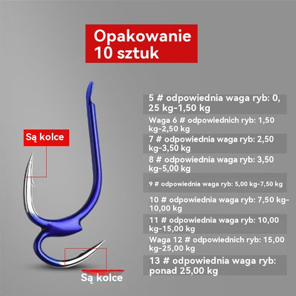 【Płatność przy odbiorze】🎣🐟【10/20/30】 Podwójnie ostry haczyk z zadziorem
