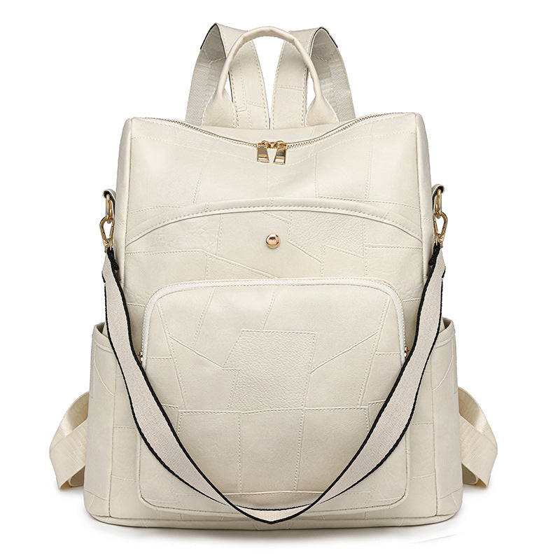 👛Platba pri doručení🌟Nový kožený batoh s veľkou kapacitou a kockovaným dizajnom