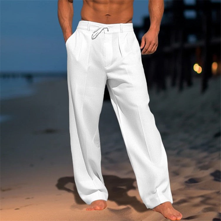 🏖️👖【 50% POPUSTA 】【S–3XL】😍 Muške lanene ležerne hlače velikih veličina, udobne i prozračne, savršene za svaki dan i odmor 