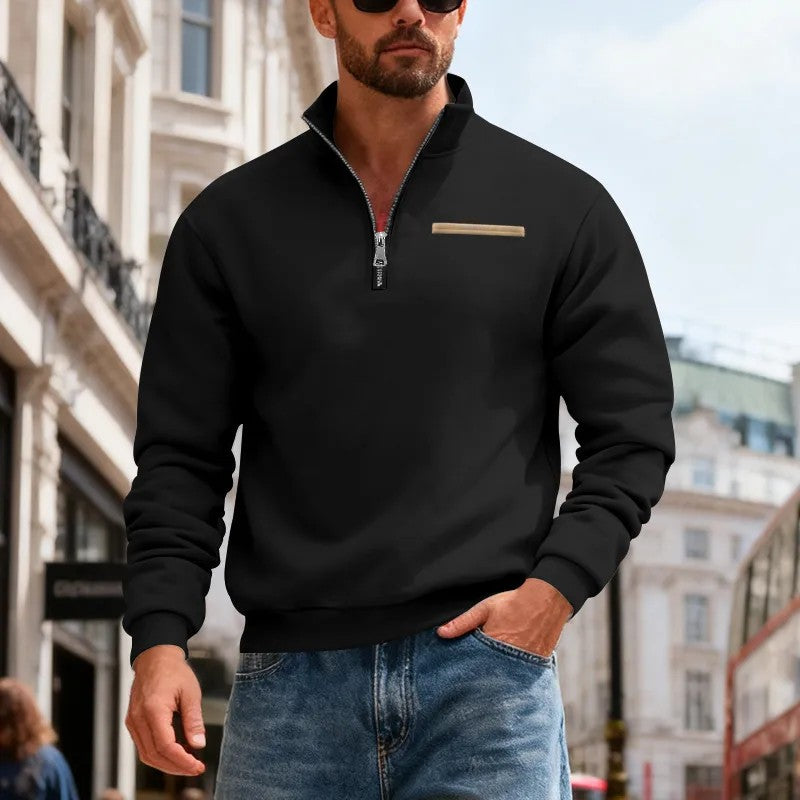 👕【50 % zľava】Pánska mikina 2026, moderná, s dlhým rukávom, ležérna a teplá (S–3XL)